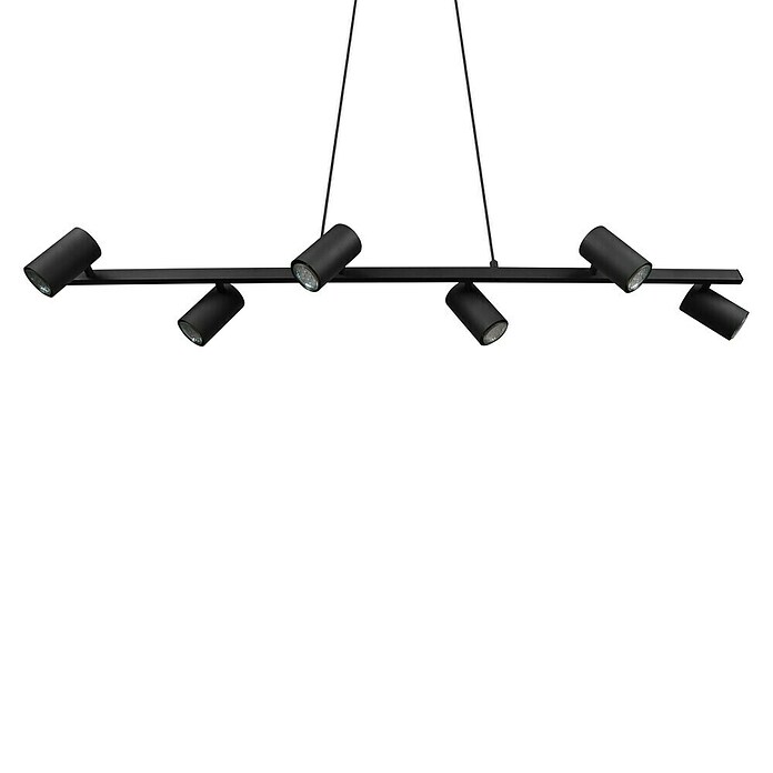 Trio Leuchten Marley Pendelleuchte (210 W, L x B x H: 18 x 115 x 150 cm, Schwarz, GU10, Anzahl Leuchtmittel: 6 Stk.) | BAUHAUS