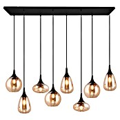 Trio Leuchten Lumina Pendelleuchte (8 Stk., 320 W, L x B x H: 34,5 x 121 x 150 cm, Amber, Schwarz, E14) | BAUHAUS