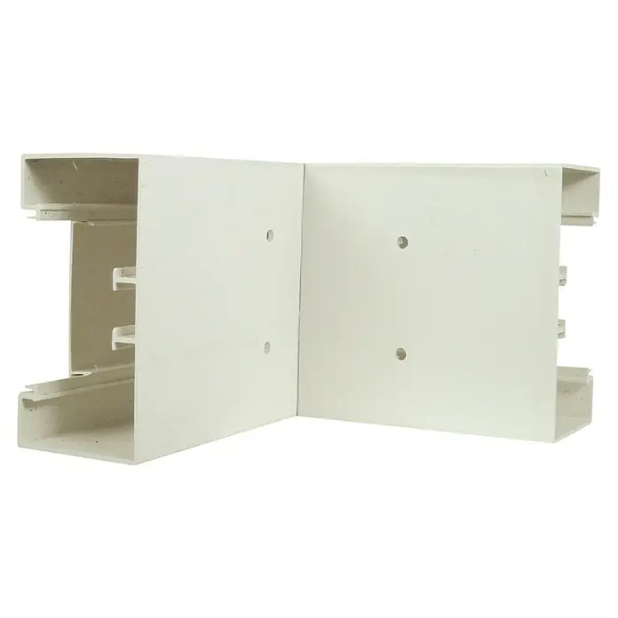 Ángulo exterior - Para el canal de umbral 65x130 mm - Conector de esquina para conducto de cables. La construcción robusta hecha de material de alta calidad garantiza estabilidad y durabilidad.