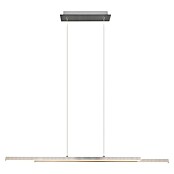 Reality Leuchten LED-Pendelleuchte Odio (22 W, L x B x H: 8,5 x 110 x 150 cm, Nickel, Warmweiß) | BAUHAUS