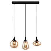 Trio Leuchten Lumina Pendelleuchte (3 Stk., 120 W, L x B x H: 19,5 x 68,8 x 150 cm, Amber, Schwarz, E14) | BAUHAUS