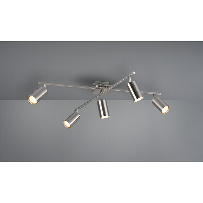 Trio Leuchten Marley Deckenstrahler (175 W, L x B x H: 57,4 x 77,4 x 22,4 cm, Nickel, GU10) | BAUHAUS