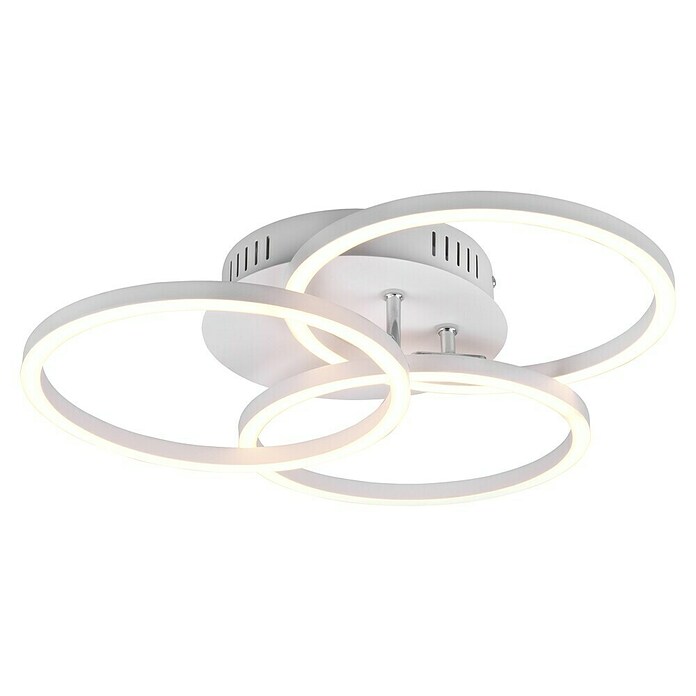 Reality Leuchten LED-Deckenleuchte Circle (27 W, L x B x H: 43,5 x 43,5 x 9,5 cm, Weiß, Mehrfarbig) | BAUHAUS