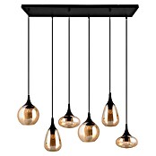 Trio Leuchten Lumina Pendelleuchte (6 Stk., 240 W, L x B x H: 34,5 x 93,8 x 150 cm, Amber, Schwarz, E14) | BAUHAUS