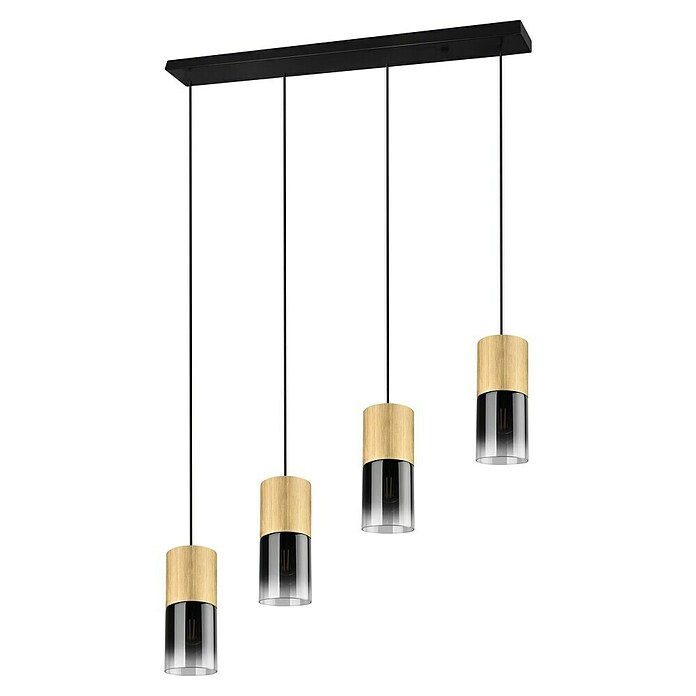 Trio Leuchten Robin Pendelleuchte (112 W, B x H: 80,5 x 150 cm, Messing, E27, Anzahl Leuchtmittel: 4 Stk.) | BAUHAUS