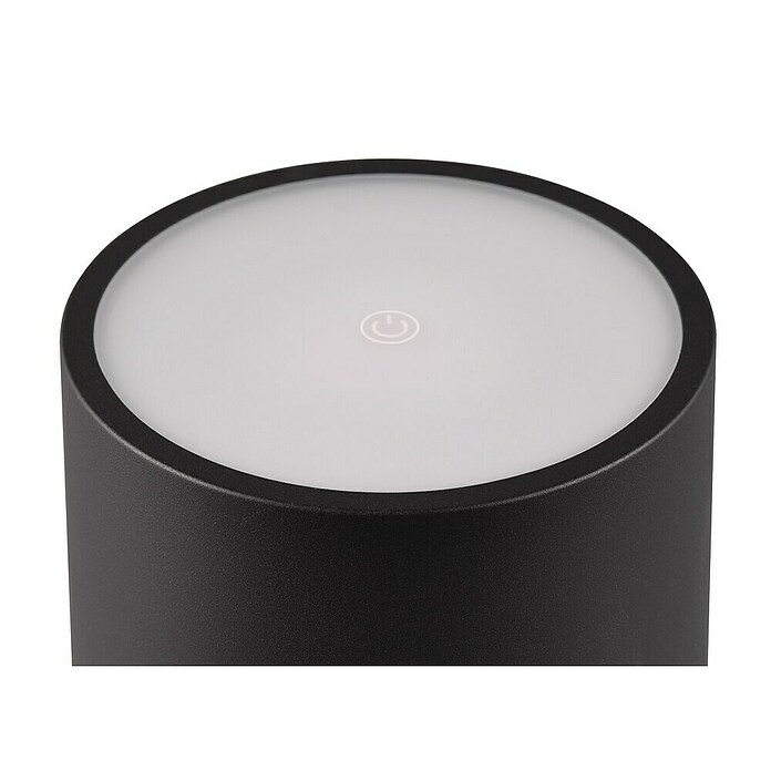 Reality Leuchten Accu-tafellamp Fernandez - oplaadbare lamp (1 W, l x b x h: 12,5 x 12,5 x 38 cm, Zwart, Meerkleurig) | BAUHAUS