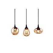 Trio Leuchten Lumina Pendelleuchte (3 Stk., 120 W, L x B x H: 19,5 x 68,8 x 150 cm, Amber, Schwarz, E14) | BAUHAUS