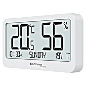 Technoline Digitales Thermo-Hygrometer mit Uhrzeitanzeige WS9455 (Batteriebetrieben, Weiß, 107 x 55 x 13 mm) | BAUHAUS