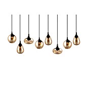 Trio Leuchten Lumina Pendelleuchte (8 Stk., 320 W, L x B x H: 34,5 x 121 x 150 cm, Amber, Schwarz, E14) | BAUHAUS