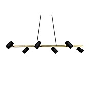 Trio Leuchten Marley Pendelleuchte (210 W, L x B x H: 18 x 115 x 150 cm, Schwarz/Gold, GU10, Anzahl Leuchtmittel: 6 Stk.) | BAUHAUS