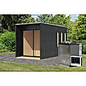 Karibu Saunahaus Miramar (9 kW Bio-Saunaofen mit externer Steuerung, L x B x H: 429 x 219,5 x 244 cm) | BAUHAUS