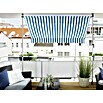 Sunfun Klemmmarkise (Blau/Weiß, Breite: 2,5 m, Ausfall: 1,3 m)