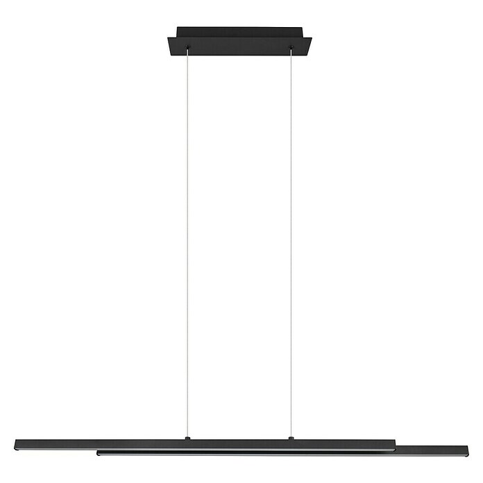 Reality Leuchten LED-Pendelleuchte Odio (22 W, L x B x H: 8,5 x 110 x 150 cm, Schwarz, Warmweiß) | BAUHAUS