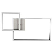 Reality Leuchten LED-Deckenleuchte Padella (25 W, L x B x H: 37 x 63,5 x 7,5 cm, Nickel, Neutralweiß) | BAUHAUS