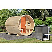 Karibu Saunahaus Rundu (9 kW Bio-Saunaofen mit externer Steuerung, L x B x H: 295 x 225 x 229 cm) | BAUHAUS