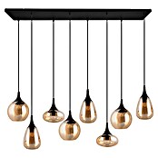 Trio Leuchten Lumina Pendelleuchte (8 Stk., 320 W, L x B x H: 34,5 x 121 x 150 cm, Amber, Schwarz, E14) | BAUHAUS