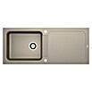 Carea Fregadero encastrable (118 x 50 cm, CAREAlith®, Taupe)