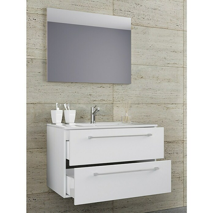 VCM Badinos Badmöbel-Set (80 cm, Weiß, 3 -tlg.) | BAUHAUS