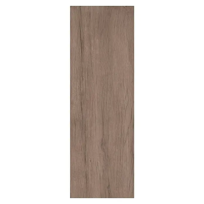 Terrassenfliese Timbertwo - 40 x 120 x 2 cm, Braun, Matt - Eine Nahaufnahme einer Platte mit natürlicher Holzstruktur, die durch feine Risse und Maserungen ein rustikales Aussehen erhält.