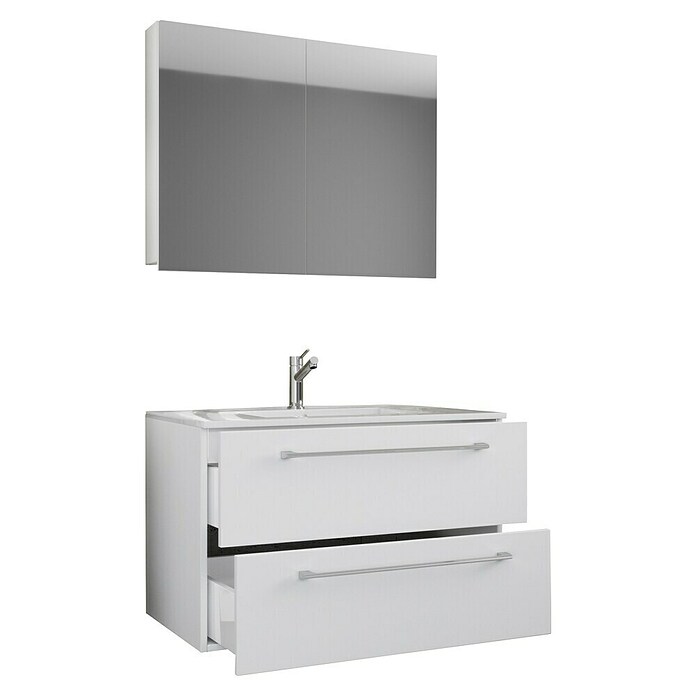 VCM Badinos Badmöbel-Set SPS (80 cm, Weiß, 3 -tlg.) | BAUHAUS