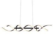 Trio Leuchten Sequence LED-Pendelleuchte (45 W, L x B x H: 16 x 104,5 x 150 cm, Aluminium gebürstet/Schwarz, Mehrfarbig) | BAUHAUS