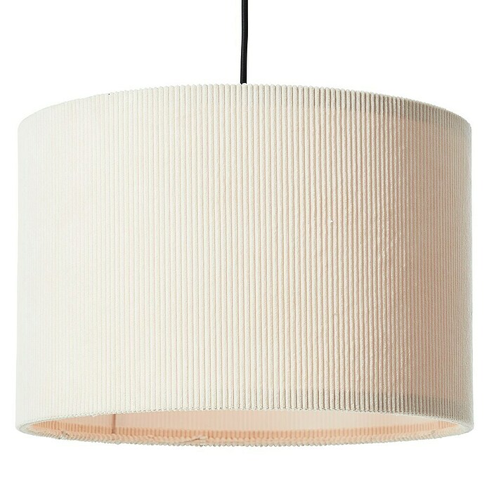 Brilliant Pendelleuchte rund Tony (20 W, Ø x H: 35 x 150 cm, Beige, Schwarz, E27) | BAUHAUS