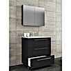 VCM Badinos Badmöbel-Set SPS (60 cm, Schwarz, Farbe Waschbecken: Weiß) | BAUHAUS