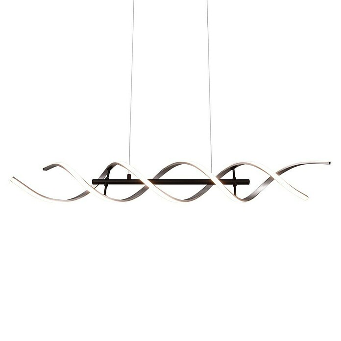 Trio Leuchten Sequence LED-Pendelleuchte (45 W, L x B x H: 16 x 104,5 x 150 cm, Aluminium gebürstet/Schwarz, Mehrfarbig) | BAUHAUS