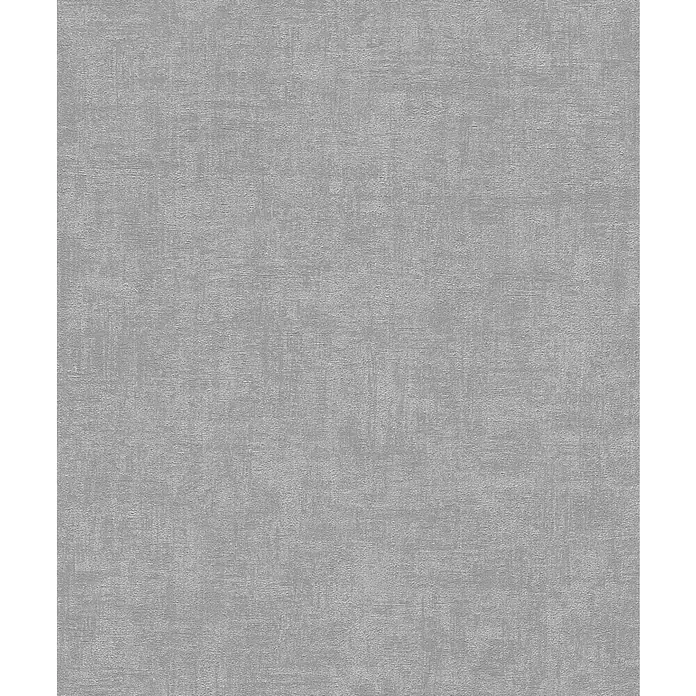 Rasch Vliestapete - Dunkelgrau, Uni, 10,05 x 0,53 m, Schimmernd - Abstraktes, graues Texturdesign mit subtilen Mustern, ideal für Hintergründe und Textilien mit feiner Struktur.