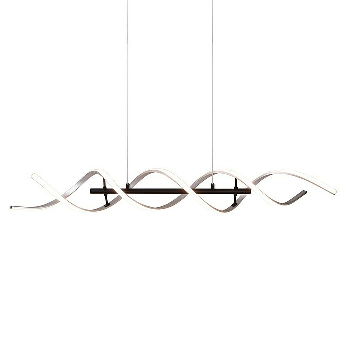 Trio Leuchten Sequence LED-Pendelleuchte (45 W, L x B x H: 16 x 104,5 x 150 cm, Aluminium gebürstet/Schwarz, Mehrfarbig) | BAUHAUS