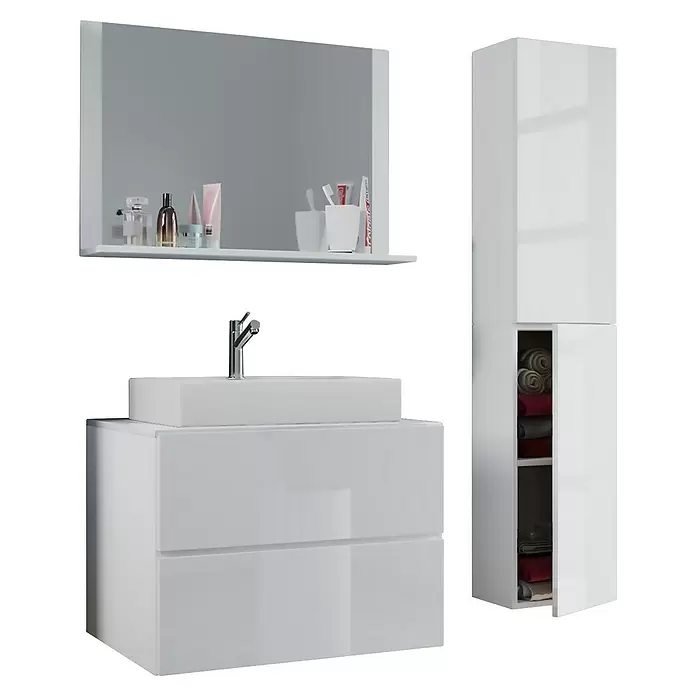 VCM Lendas Badmöbel-Set114 cm, Weiß