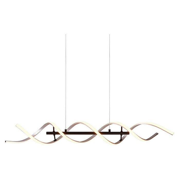 Trio Leuchten Sequence LED-Pendelleuchte (45 W, L x B x H: 16 x 104,5 x 150 cm, Aluminium gebürstet/Schwarz, Mehrfarbig) | BAUHAUS