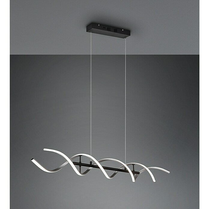 Trio Leuchten Sequence LED-Pendelleuchte (45 W, L x B x H: 16 x 104,5 x 150 cm, Aluminium gebürstet/Schwarz, Mehrfarbig) | BAUHAUS