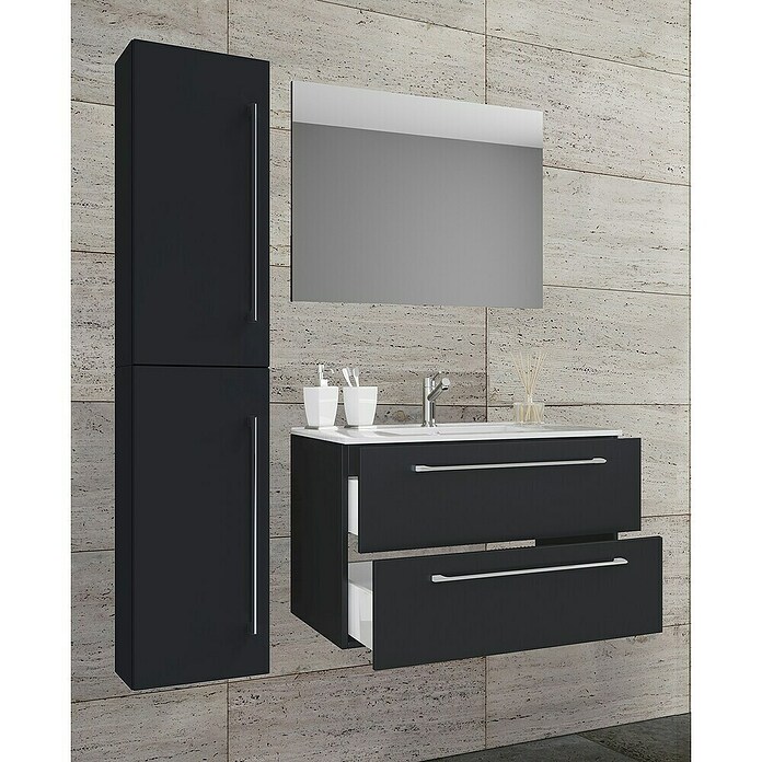 VCM Badinos Badmöbel-Set (81 cm, Schwarz, 4 -tlg.) | BAUHAUS