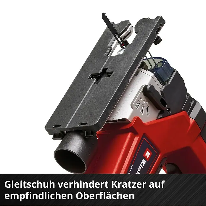 Einhell Professional Power X-Change 18V Akku-Pendelhubstichsäge TP-JS 18/135 Li BL - Solo - 18 V, Anzahl Akkus: Ohne Akku, 3.500 /min - Einhell Akku-Pendelhubstichsäge: Präzises Schneiden mit kratzfreiem Gleitschuh für empfindliche Oberflächen.
