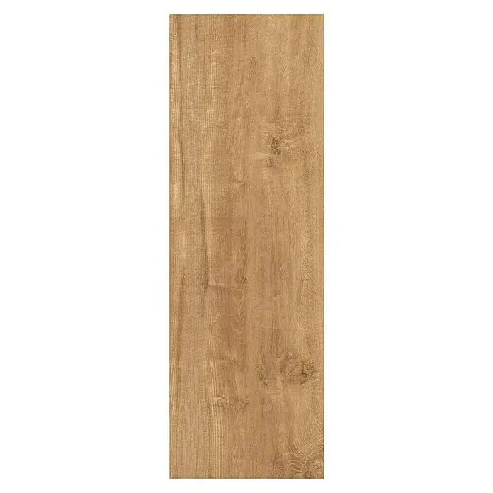 Terrassenfliese Timbertwo - 40 x 120 x 2 cm, Natural/Braun, Matt - Nahaufnahme einer hellbraunen Holzstruktur mit feinen Maserungen, ideal für Möbel oder Bodenbeläge.