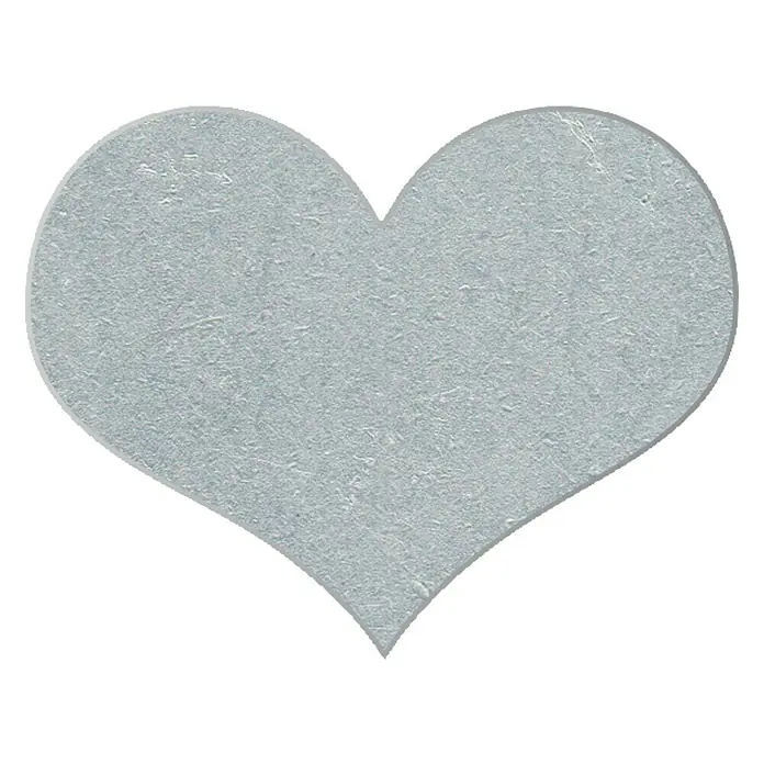 D-c-fix Tischdeckenhalter - 4 Stk., Herz, Grau - Graues Herz mit einer strukturierten Oberfläche, ideal für dekorative Zwecke oder als Symbol der Zuneigung.