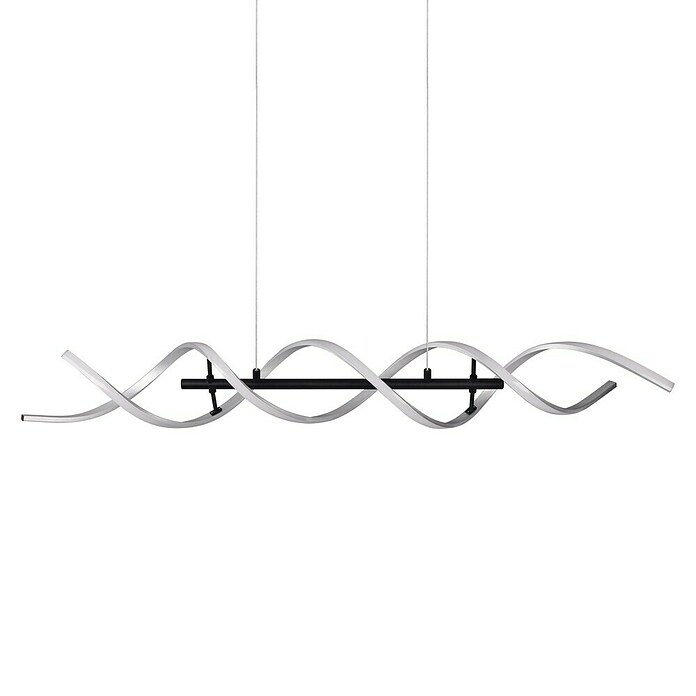 Trio Leuchten Sequence LED-Pendelleuchte (45 W, L x B x H: 16 x 104,5 x 150 cm, Aluminium gebürstet/Schwarz, Mehrfarbig) | BAUHAUS