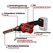 Einhell Power X-Change 18V Akku-Bandfeile TE-BF 18 Li-Solo (19 V, Ohne Akku, Bandgeschwindigkeit: 1.700 m/min) | BAUHAUS