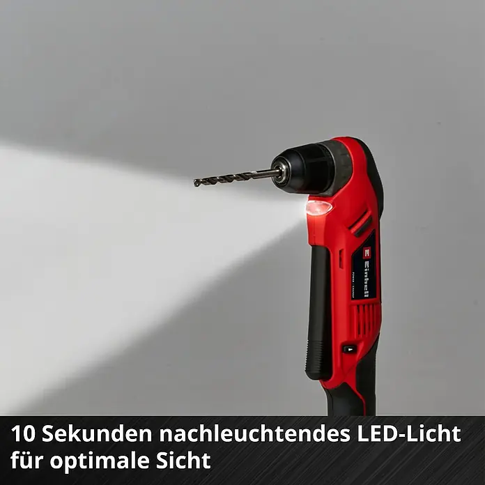 Einhell Power X-Change 18V Akku-Winkelbohrmaschine TE-AD 18 Li-Solo - 18 V, Ohne Akku, 1.100 U/min - Akku-Winkelbohrmaschine von Einhell mit LED-Licht für optimale Sicht bei Bohr- und Schraubarbeiten.