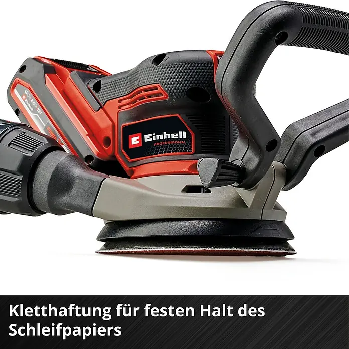 Einhell Power X-Change 18V Akku-Exzenterschleifer TP-RS 18/32 Li BL-Solo - 18 V, Ohne Akku, 125 mm - Einhell Akku-Exzenterschleifer mit Kletthaftung für sicheren Halt des Schleifpapiers für optimale Schleifergebnisse.