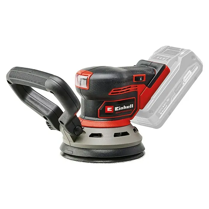 Einhell PXC 18V Lijadora excéntrica de batería TP-RS 18/32 Li BL - Solo - 18 V, Sin batería - Lijadora excéntrica a batería Einhell Professional con empuñadura ergonómica y control de velocidad variable para lijado versátil.