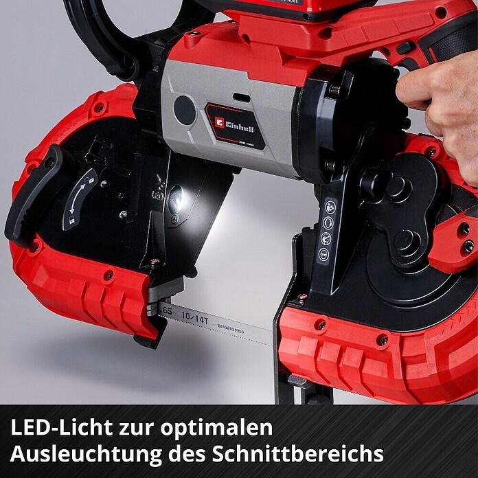 Einhell Power X-Change 18V Akku-Bandsäge TE-MB 18/127 Li-Solo (18 V, Ohne Akku, Leerlaufdrehzahl: 240 U/min) | BAUHAUS