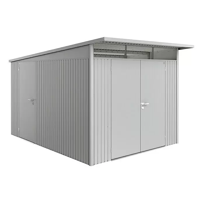 Biohort AvantGarde Zusatztür - Quarzgrau, Passend für: Biohort Gerätehaus AvantGarde, 0,8 x 1,86 m - Linke Seitenansicht