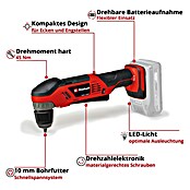 Einhell Power X-Change 18V Akku-Winkelbohrmaschine TE-AD 18 Li-Solo (18 V, Ohne Akku) | BAUHAUS