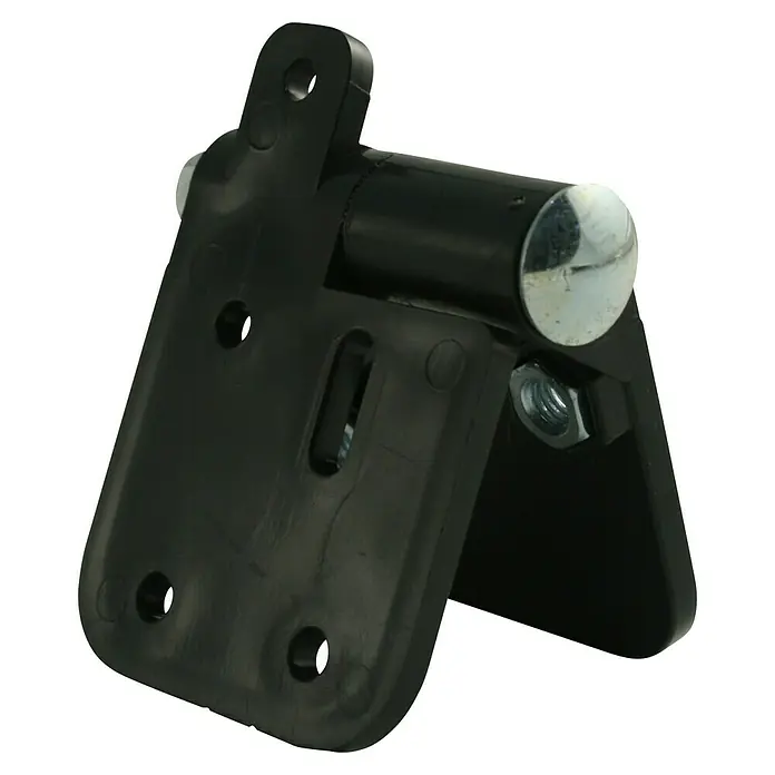 Marley Verstellwinkel - Kunststoff, 4 Stk. - Schwarzes Kunststoff-Scharnier mit Metallstift und Befestigungselementen. Ideal für diverse Anwendungen und einfache Montage.