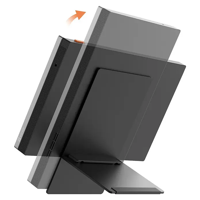 EZVIZ Türsprechanlagen-Monitor SD7 - Auflösung: 1.024 x 600 Pixel, Silber/Schwarz, 180,3 × 111,6 × 15,6 mm - Ein verstellbarer All-in-One-Computer mit schlankem Design und einem flexiblen Standfuß für optimale Betrachtungswinkel.