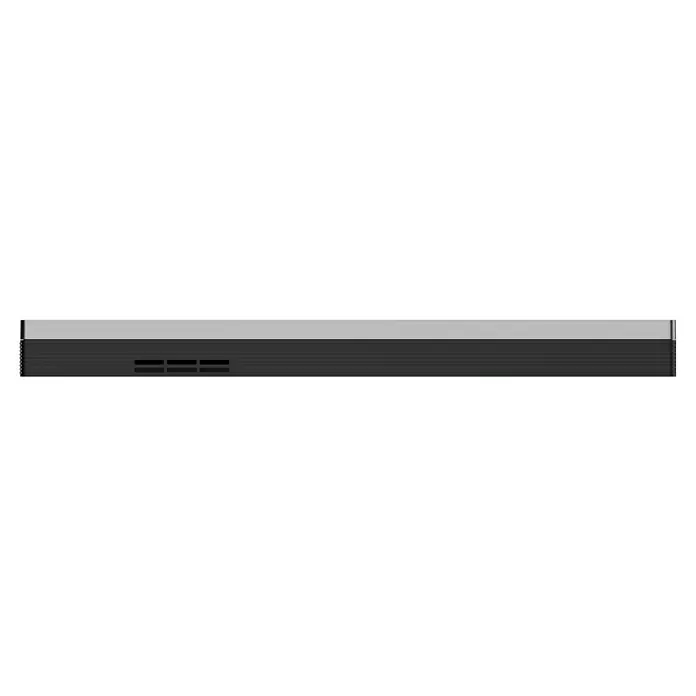 EZVIZ Türsprechanlagen-Monitor SD7 - Auflösung: 1.024 x 600 Pixel, Silber/Schwarz, 180,3 × 111,6 × 15,6 mm - Nahaufnahme einer grauen HiFi-Anlage mit Lüftungsschlitzen, die eine moderne und minimalistische Ästhetik für Audiogeräte zeigt.
