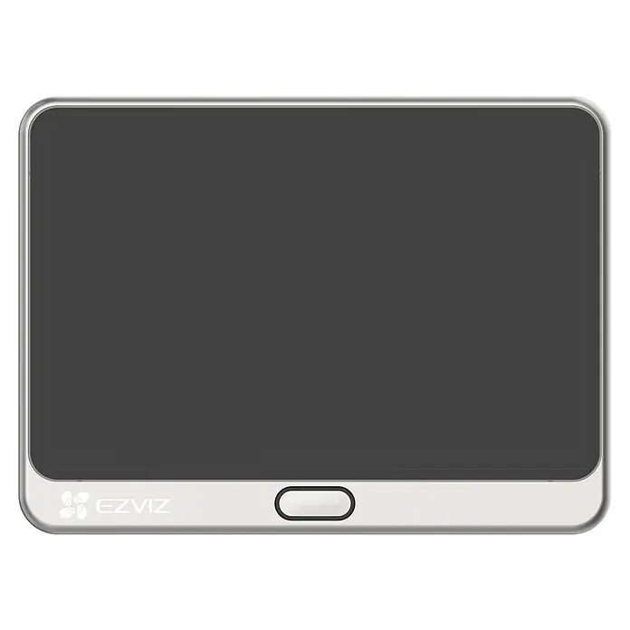 EZVIZ Digitaler Türspion DP2 2K - Silber, 1.920 x 1.080 Pixel (Full HD), Erfassungswinkel: 166 ° - Graues EZVIZ-Produkt mit silbernem Rand.