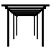 Plus Pergola Cubic 2 tlg. (L x B x H: 476 x 238 x 226 cm, Holz, Ohne Tokyozaun, Schwarz RAL 9005) | BAUHAUS